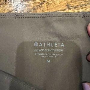 Brown Athleta Delancey Moto Tight - Size M - Excellent